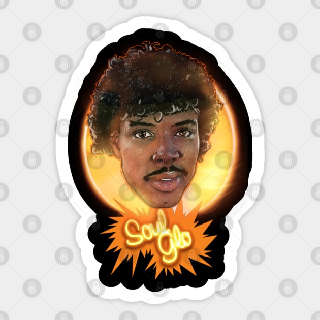 Soul Glo! Coming to America Sticker by Elizachadwickart 